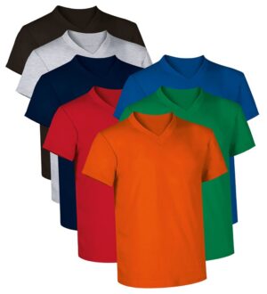 T-SHIRT DECOTE EM BICO DE COR - Equipamentos Proteção Individual - Vestuário