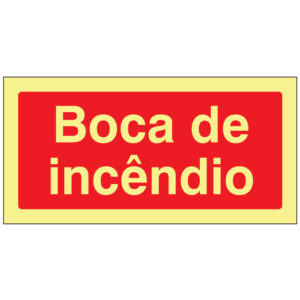 SINAL DE CONTRA INCÊNDIO - BOCA DE INCÊNDIO (C110) - Contra Incêndio - Sinalização