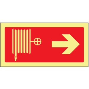 SINAL DE CONTRA INCÊNDIO - BOCA DE INÊNDIO TIPO CARRETEL À DIREITA (C111) - Contra Incêndio - Sinalização