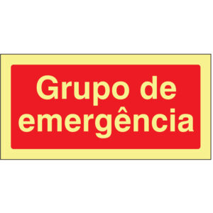 SINAL DE CONTRA INCÊNDIO - GRUPO DE EMERGÊNCIA (C138) - Contra Incêndio - Sinalização
