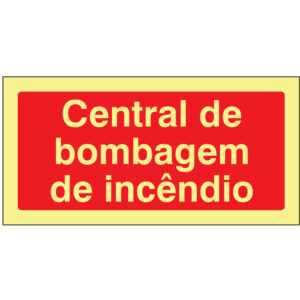 SINAL DE CONTRA INCÊNDIO - CENTRAL DE BOMBAGEM DE INCÊNDIO (C144) - Contra Incêndio - Sinalização