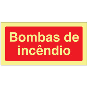 SINAL DE CONTRA INCÊNDIO - BOMBAS DE INCÊNDIO (C147) - Contra Incêndio - Sinalização