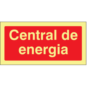 SINAL DE CONTRA INCÊNDIO - CENTRAL DE ENERGIA (C150) - Contra Incêndio - Sinalização