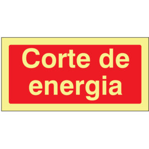 SINAL DE CONTRA INCÊNDIO - CORTE DE ENERGIA (C152) - Contra Incêndio - Sinalização