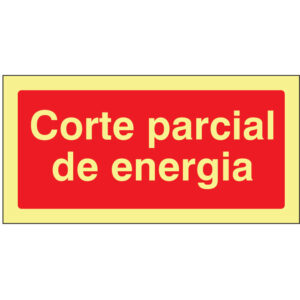 SINAL DE CONTRA INCÊNDIO - CORTE PARCIAL DE ENERGIA (C153) - Contra Incêndio - Sinalização
