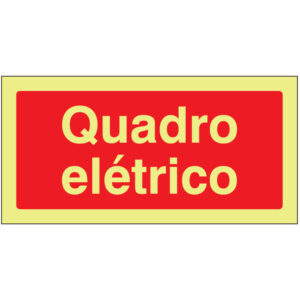 SINAL DE CONTRA INCÊNDIO - QUADRO ELÉTRICO (C154) - Contra Incêndio - Sinalização