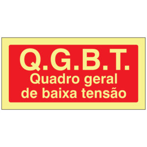 SINAL DE CONTRA INCÊNDIO - Q.G.B.T. QUADRO GERAL DE BAIXA TENSÃO (C155) - Contra Incêndio - Sinalização