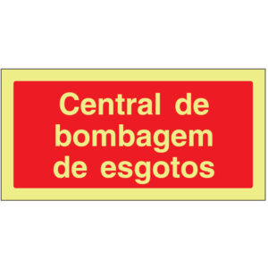 SINAL DE CONTRA INCÊNDIO - CENTRAL DE BOMBAGEM DE ESGOTOS (C217) - Contra Incêndio - Sinalização