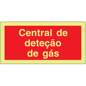 SINAL DE CONTRA INCÊNDIO - CENTRAL DE DETÇÃO DE GÁS (C219) - Contra Incêndio - Sinalização