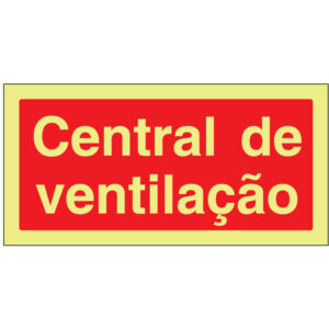 SINAL DE CONTRA INCÊNDIO - CENTRAL DE VENTILAÇÃO (C223) - Contra Incêndio - Sinalização