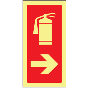 SINAL DE CONTRA INCÊNDIO -EXTINTOR À DIREITA (C301) - Contra Incêndio - Sinalização