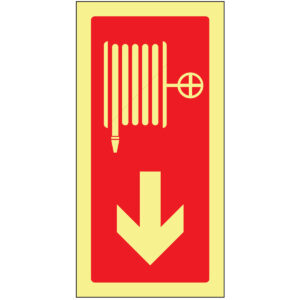 SINAL DE CONTRA INCÊNDIO -BOCA DE INÊNDIO TIPO CARRETEL EM BAIXO (C303) - Contra Incêndio - Sinalização