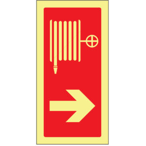 SINAL DE CONTRA INCÊNDIO -BOCA DE INÊNDIO TIPO CARRETEL Á DIREITA (C304) - Contra Incêndio - Sinalização