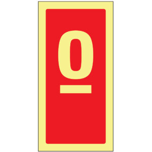 SINAL DE CONTRA INCÊNDIO - º INDICADOR ORDINAL MASCULINO (C333) - Contra Incêndio - Sinalização