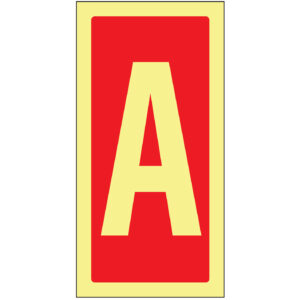 SINAL DE CONTRA INCÊNDIO - LETRA A (C35A) - Contra Incêndio - Sinalização