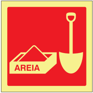 SINAL DE CONTRA INCÊNDIO - CAIXA DE AREIA (C406) - Contra Incêndio - Sinalização