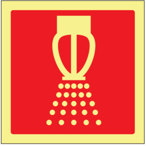 SINAL DE CONTRA INCÊNDIO - SPRINKLERS (C408) - Contra Incêndio - Sinalização