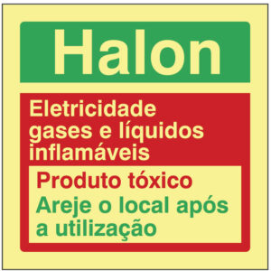 SINAL DE CONTRA INCÊNDIO - HALON (C416) - Contra Incêndio - Sinalização