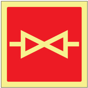 SINAL DE CONTRA INCÊNDIO - VÁLVULA DE CORTE (C422) - Contra Incêndio - Sinalização