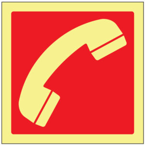 SINAL DE CONTRA INCÊNDIO - TELEFONE DE EMERGÊNCIA (C425) - Contra Incêndio - Sinalização