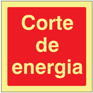 SINAL DE CONTRA INCÊNDIO - CORTE DE ENERGIA (C428) - Contra Incêndio - Sinalização