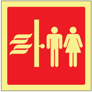 SINAL DE CONTRA INCÊNDIO - PORTA CORTA-FOGO (C435) - Contra Incêndio - Sinalização