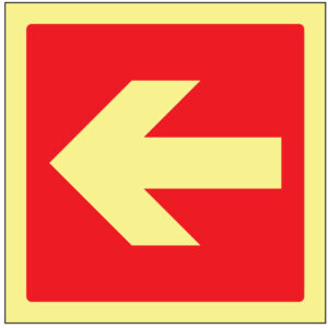 SINAL DE CONTRA INCÊNDIO - LOCALIZAÇÃO DE EQUIPAMENTOS DE COMBATAE A INCÊNDIO À ESQUERDA (C464) - Contra Incêndio - Sinalização