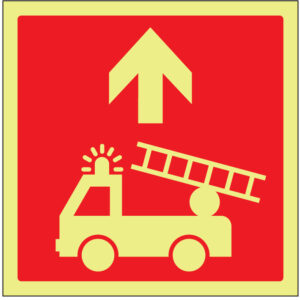 SINAL DE CONTRA INCÊNDIO - PRUMADA ACESSÍVEL A BOMBEIROS (C474) - Contra Incêndio - Sinalização