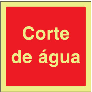 SINAL DE CONTRA INCÊNDIO - CORTE DE ÁGUA (C480) - Contra Incêndio - Sinalização