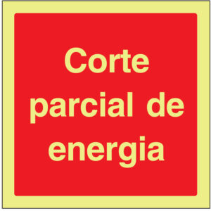 SINAL DE CONTRA INCÊNDIO - CORTE PARCIAL DE ENERGIA (C485) - Contra Incêndio - Sinalização
