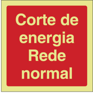 SINAL DE CONTRA INCÊNDIO - CORTE DE ENERGIA REDE NORMAL (C494) - Contra Incêndio - Sinalização