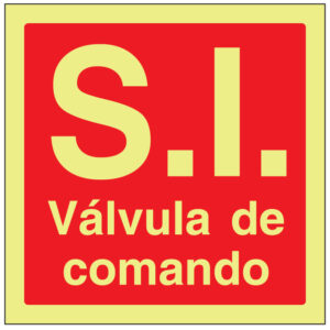 SINAL DE CONTRA INCÊNDIO - S.I. VÁVULA DE COMENDO (C495) - Contra Incêndio - Sinalização