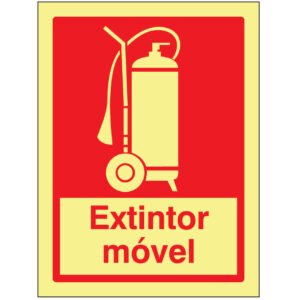 SINAL DE CONTRA INCÊNDIO - EXTINTOR MÓVEL (C508) - Contra Incêndio - Sinalização