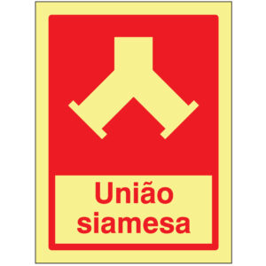 SINAL DE CONTRA INCÊNDIO - UNIÃO SIAMESA (C509) - Contra Incêndio - Sinalização