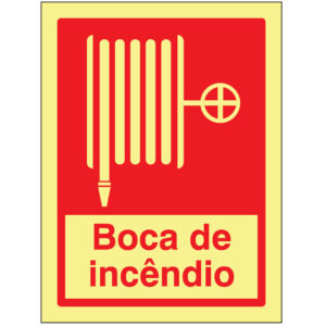 SINAL DE CONTRA INCÊNDIO - BOCA DE INCÊNDIO (C510) - Contra Incêndio - Sinalização