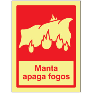 SINAL DE CONTRA INCÊNDIO - MANTA APAGA FOGOS (C523) - Contra Incêndio - Sinalização