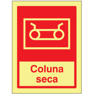 SINAL DE CONTRA INCÊNDIO - COLUNA SECA (C532) - Contra Incêndio - Sinalização