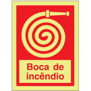 SINAL DE CONTRA INCÊNDIO - BOCA DE INCÊNDIO (C553) - Contra Incêndio - Sinalização