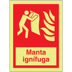 SINAL DE CONTRA INCÊNDIO - MANTA IGNÍFUGA (C554) - Contra Incêndio - Sinalização