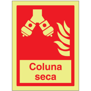 SINAL DE CONTRA INCÊNDIO - COLUNA SECA (C557) - Contra Incêndio - Sinalização