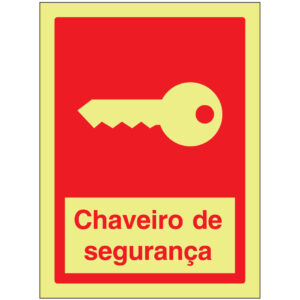 SINAL DE CONTRA INCÊNDIO - CHAVEIRO DE SEGURANÇA (C564) - Contra Incêndio - Sinalização
