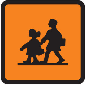 SINAL VEÍCULOS TRANSPORTE CRIANÇAS (D0420) - Perigo - Sinalização