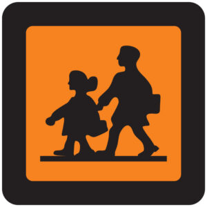 SINAL VEÍCULOS TRANSPORTE CRIANÇAS (D0421) - Perigo - Sinalização
