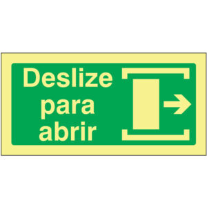 SINAL DE EMERGÊNCIA - DESLIZE À DIREITA PARA ABRIR (E106) - Emergência - Sinalização