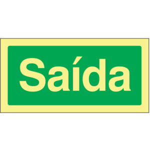 SINAL DE EMERGÊNCIA - SAÍDA (E109) - Emergência - Sinalização