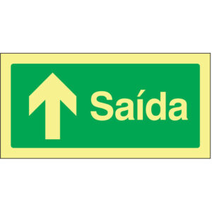 SINAL DE EMERGÊNCIA - SAÍDA PARA CIMA (E113) - Emergência - Sinalização