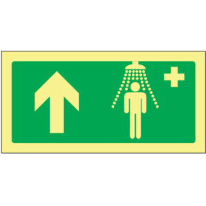 SINAL DE EMERGÊNCIA - CHUVEIRO DE ENERGÊNCIA PARA CIMA (E200) - Emergência - Sinalização