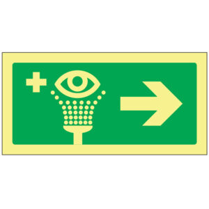 SINAL DE EMERGÊNCIA - LAVA-OLHOS DE ENERGÊNCIA À DIREITA (E201) - Emergência - Sinalização