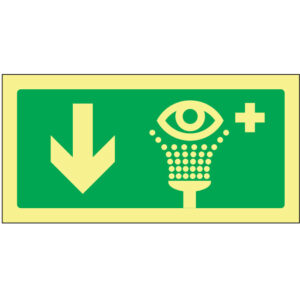 SINAL DE EMERGÊNCIA - LAVA-OLHOS DE ENERGÊNCIA PARA BAIXO (E203) - Emergência - Sinalização