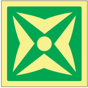 SINAL DE EMERGÊNCIA - PONTO DE ENCONTRO (E419) - Emergência - Sinalização